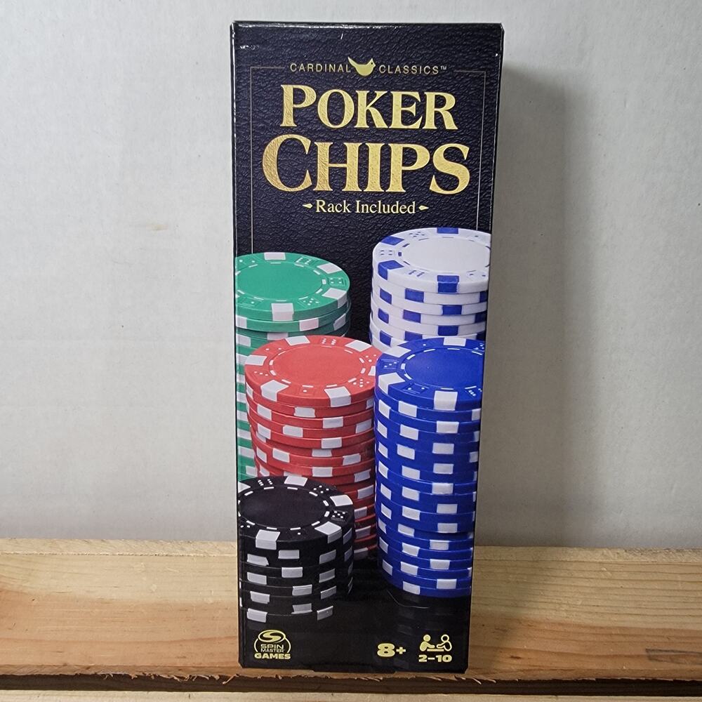 Cardinal Classics Poker Chips + Rack - NIB